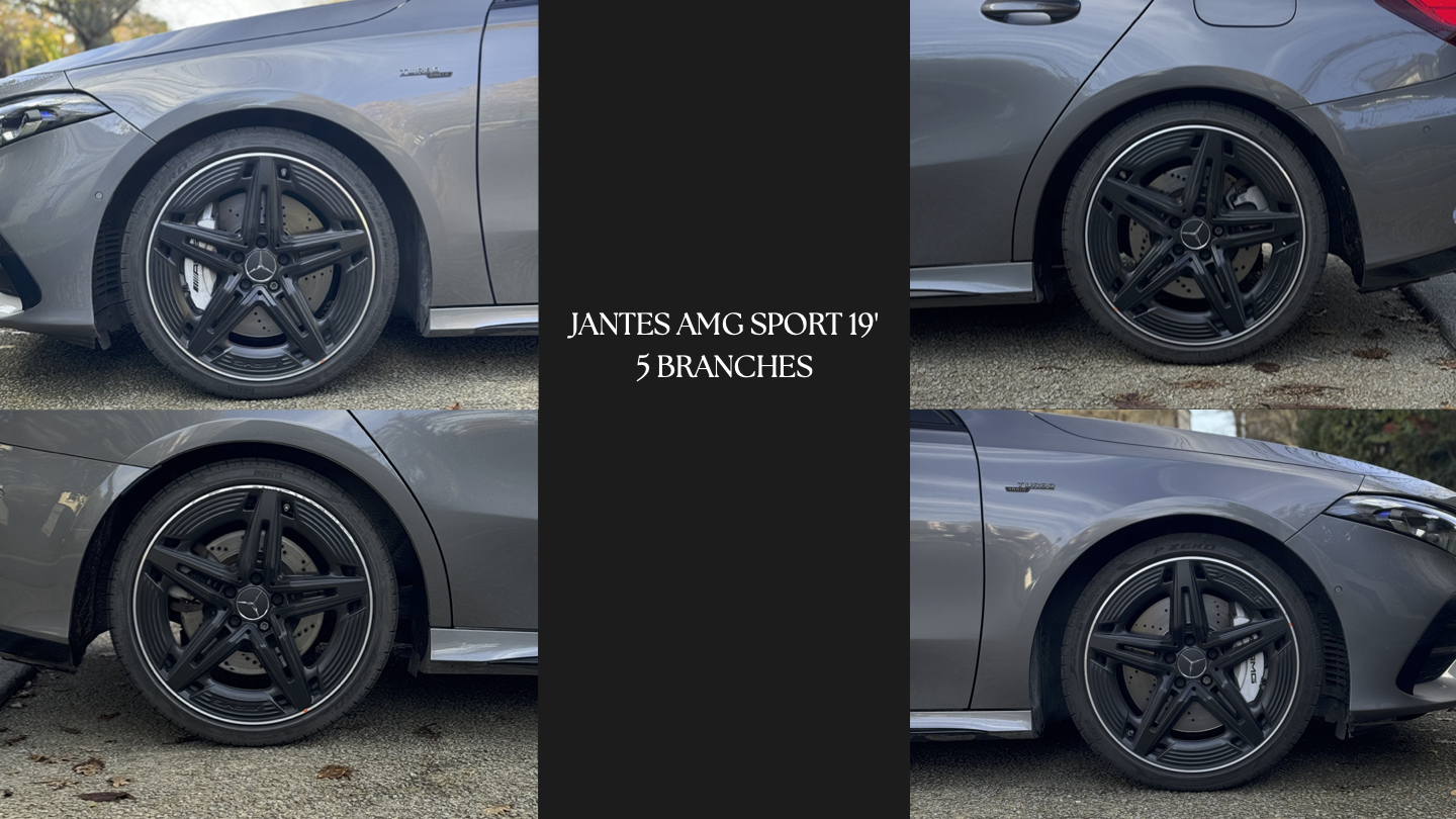 PORTFOLIO MERCEDES A35 BERLINE GRIS MONTAGNE (glissés)