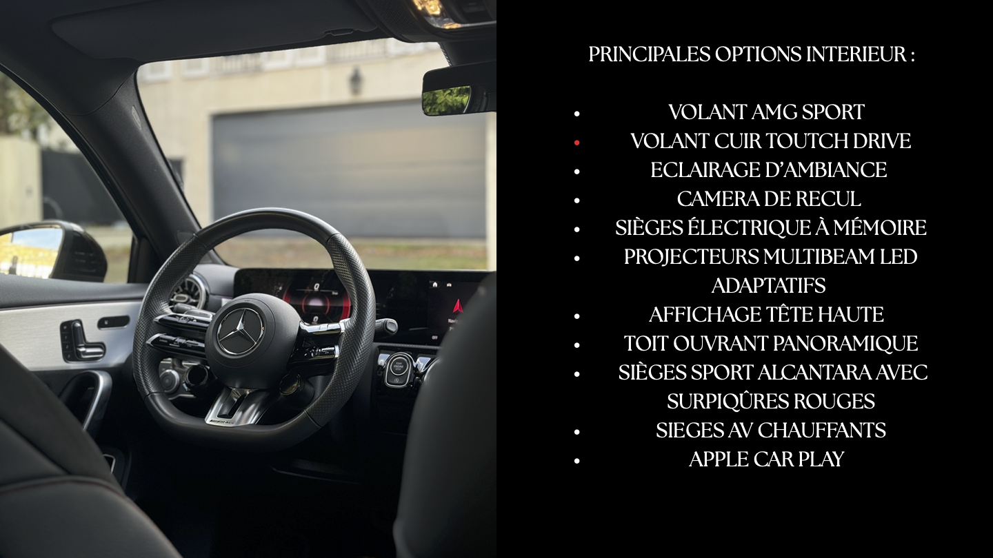 PORTFOLIO MERCEDES A35 BERLINE GRIS MONTAGNE (glissés)